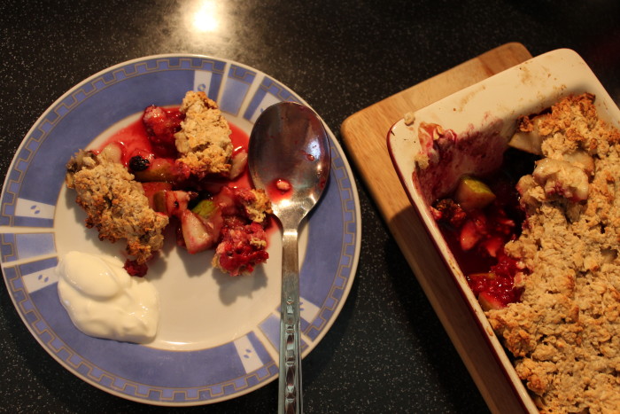 Ovesný crumble