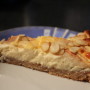 Hruškový koláč s mandlemi a mascarpone